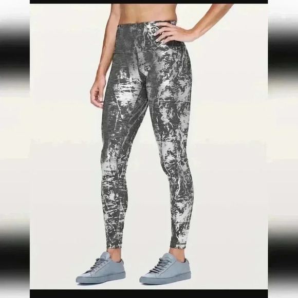 Lululemon Wunder Under Hi-Rise Tight *Brindle Foil 28"Crinkle Heather Brindle H - Picture 2 of 5